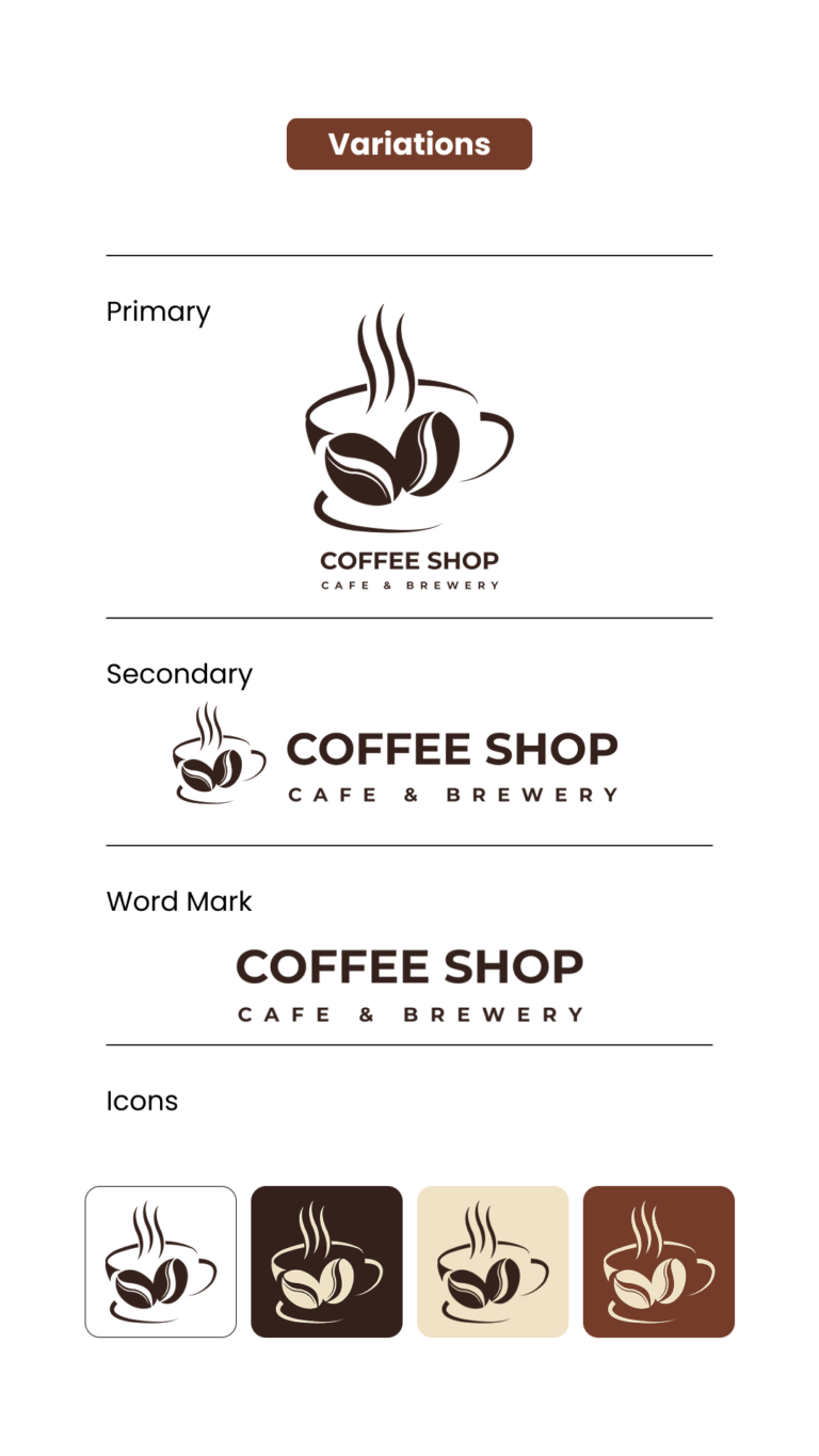 Coffee Shop Logo Variations
