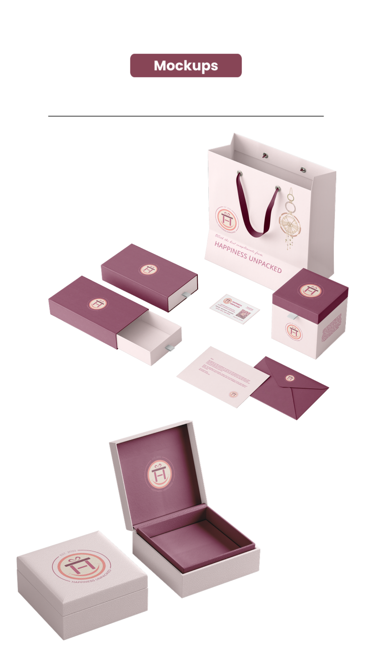 Happiness Unpacked Mockups