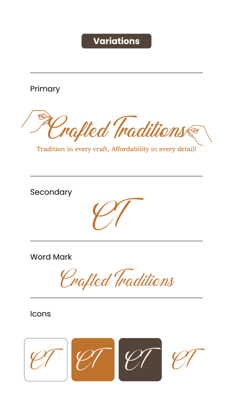 Crafted Traditions Logo Variations